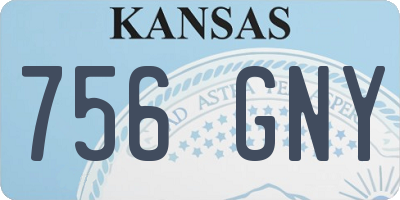 KS license plate 756GNY