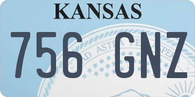 KS license plate 756GNZ