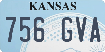 KS license plate 756GVA