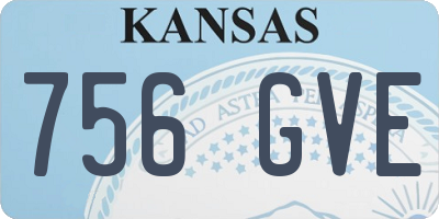 KS license plate 756GVE