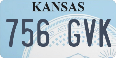KS license plate 756GVK