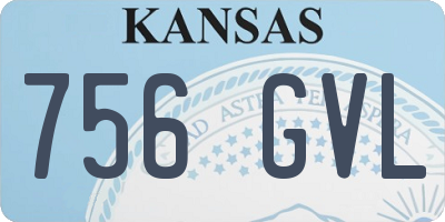 KS license plate 756GVL