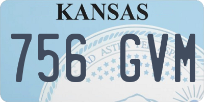 KS license plate 756GVM