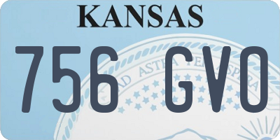 KS license plate 756GVO
