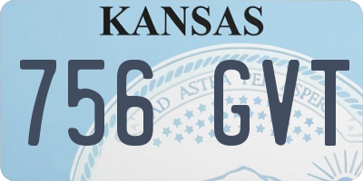 KS license plate 756GVT