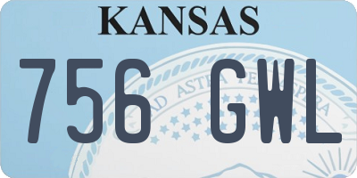 KS license plate 756GWL