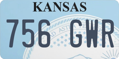 KS license plate 756GWR