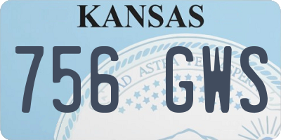 KS license plate 756GWS