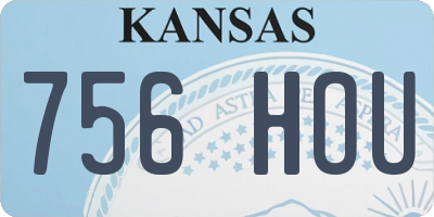 KS license plate 756HOU
