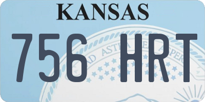 KS license plate 756HRT