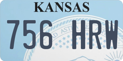 KS license plate 756HRW
