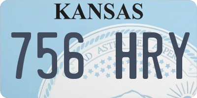 KS license plate 756HRY