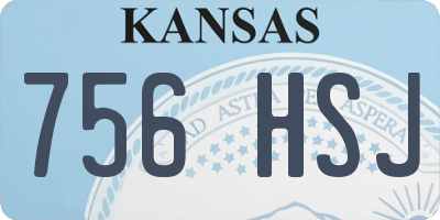 KS license plate 756HSJ