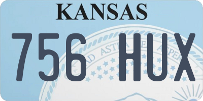 KS license plate 756HUX