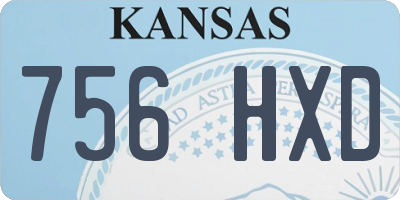 KS license plate 756HXD