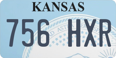 KS license plate 756HXR
