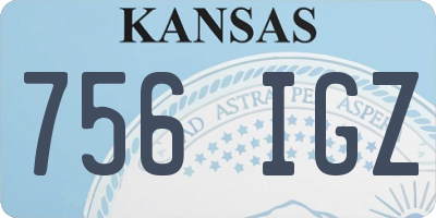 KS license plate 756IGZ