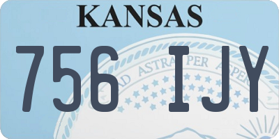 KS license plate 756IJY