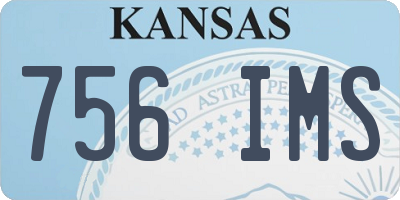 KS license plate 756IMS