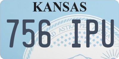 KS license plate 756IPU