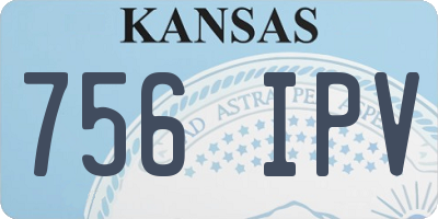 KS license plate 756IPV