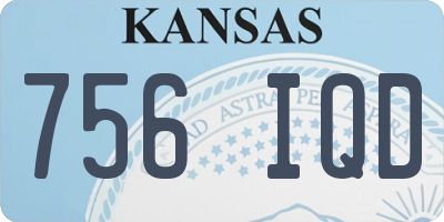 KS license plate 756IQD