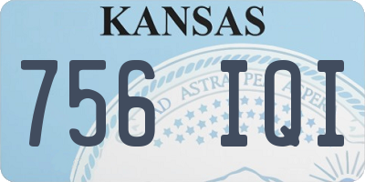 KS license plate 756IQI