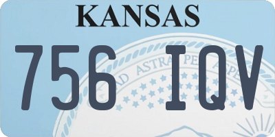 KS license plate 756IQV