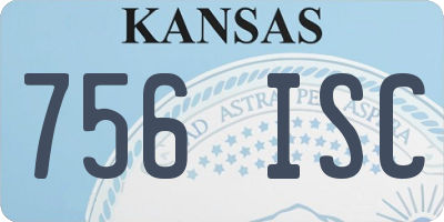 KS license plate 756ISC