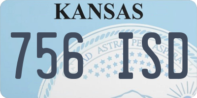 KS license plate 756ISD