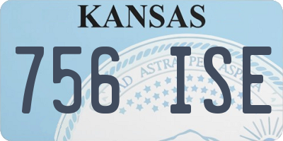KS license plate 756ISE