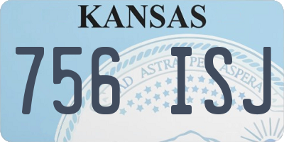 KS license plate 756ISJ