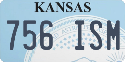KS license plate 756ISM
