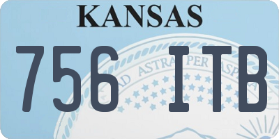 KS license plate 756ITB