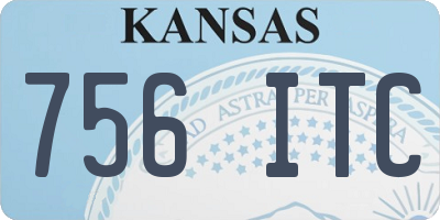 KS license plate 756ITC