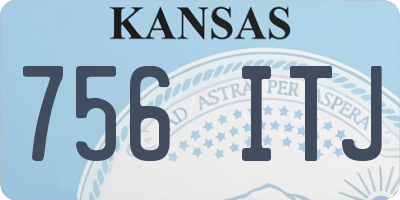 KS license plate 756ITJ