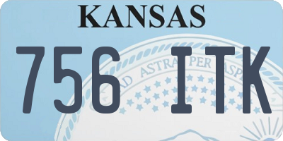 KS license plate 756ITK
