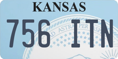 KS license plate 756ITN