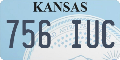 KS license plate 756IUC