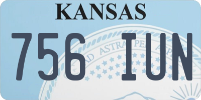 KS license plate 756IUN