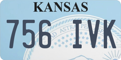 KS license plate 756IVK