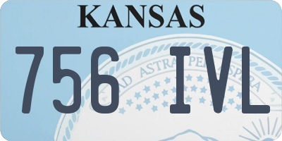KS license plate 756IVL