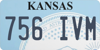 KS license plate 756IVM