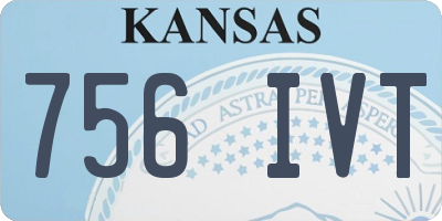 KS license plate 756IVT