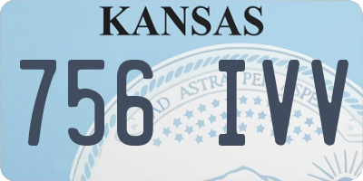 KS license plate 756IVV