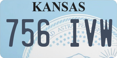 KS license plate 756IVW