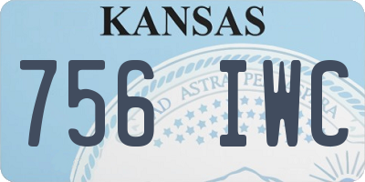 KS license plate 756IWC