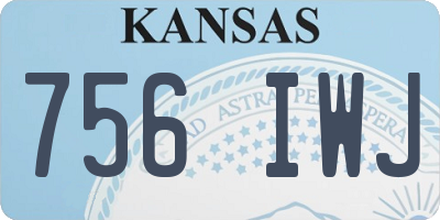 KS license plate 756IWJ