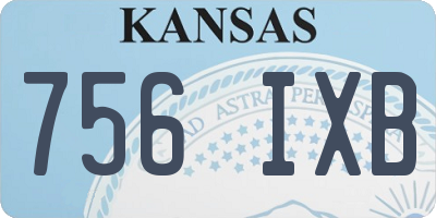 KS license plate 756IXB