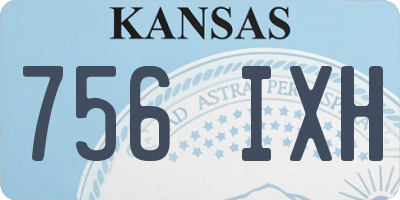 KS license plate 756IXH